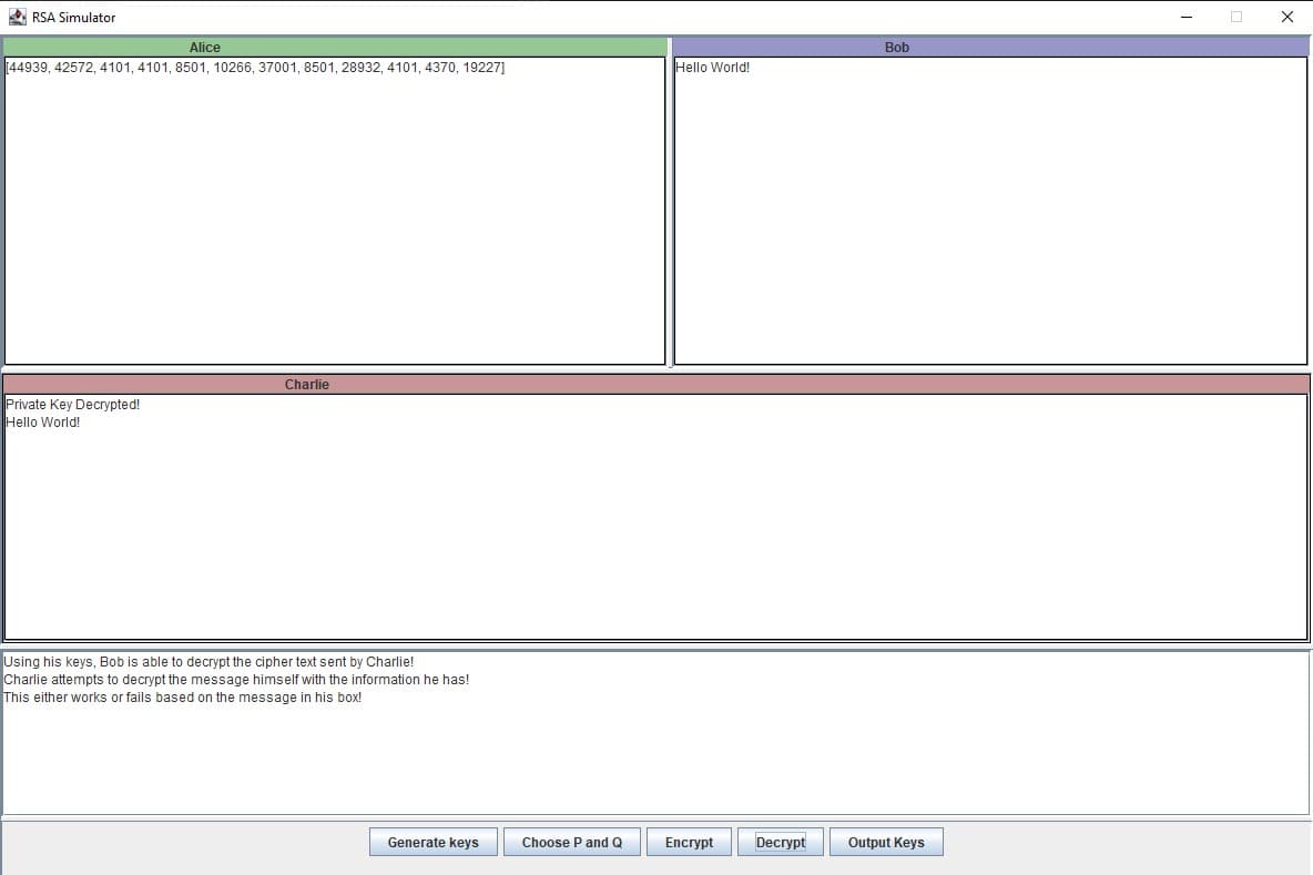 RSA Simulation